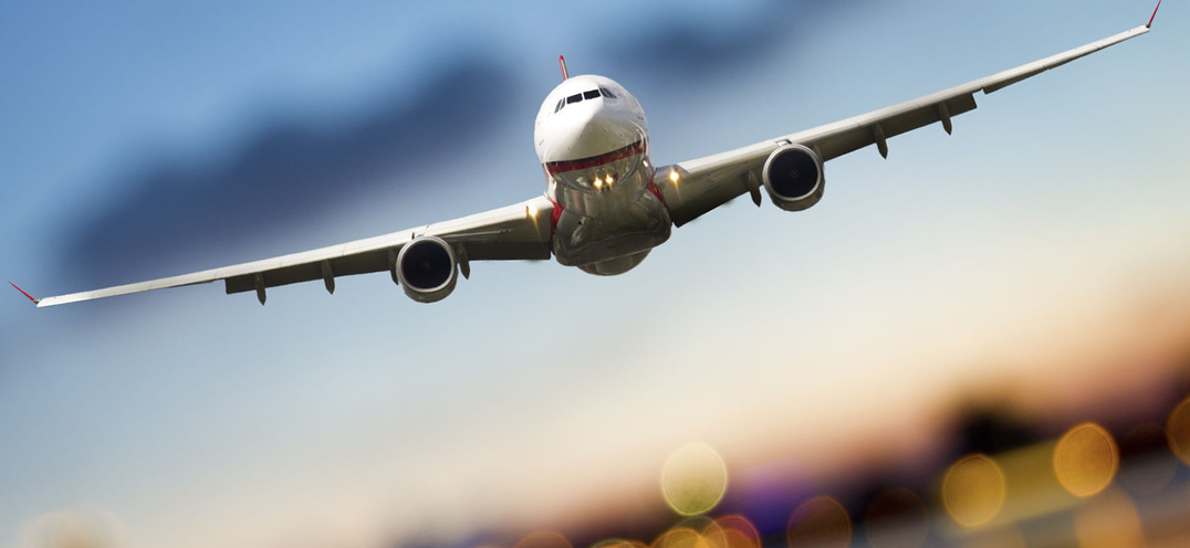 A plane in the sky bg