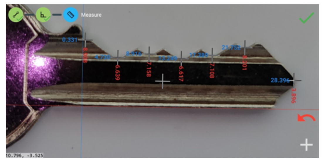 Pin heights on KeyDecoder application