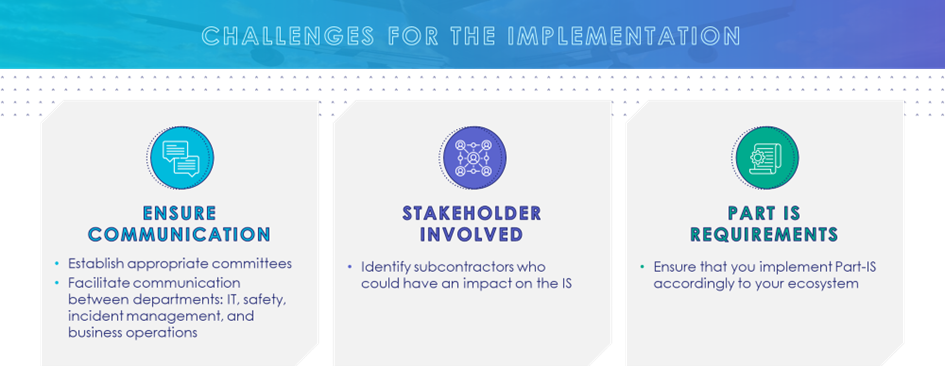 3 challenges list for the implementation