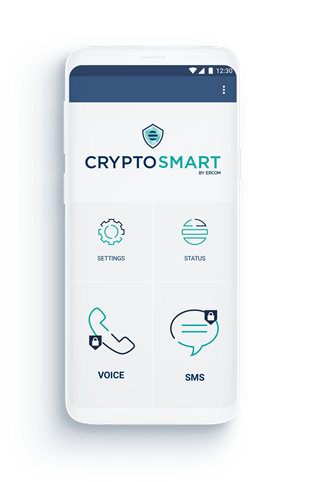 équipe utilisant la solution de communication de cybersécurité Cryptosmart mobile